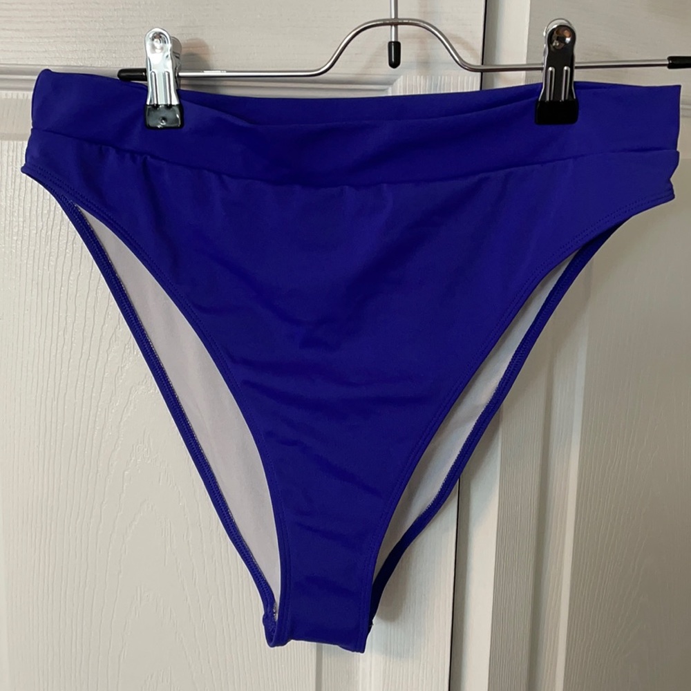 DARK blue high rise brazilian Bikini bottom by OU
